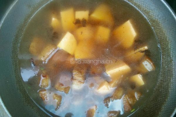 红薯烧肉的做法图解8