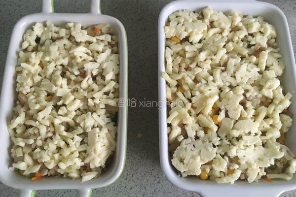 肉末蔬菜焗烤饭的做法图解8