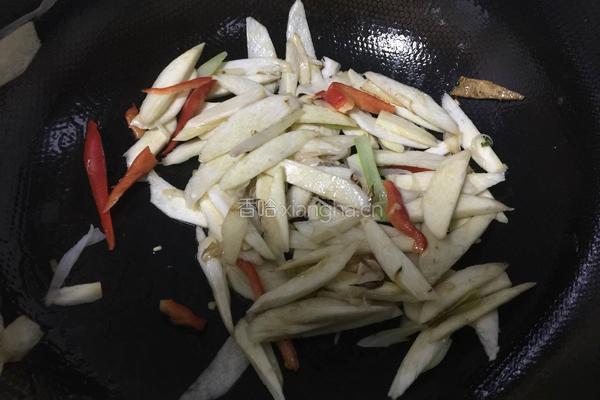 葱烧茭白的做法图解8