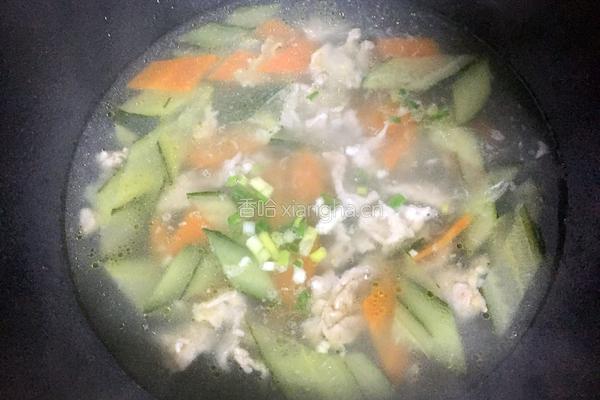 黄瓜肉片汤的做法图解8