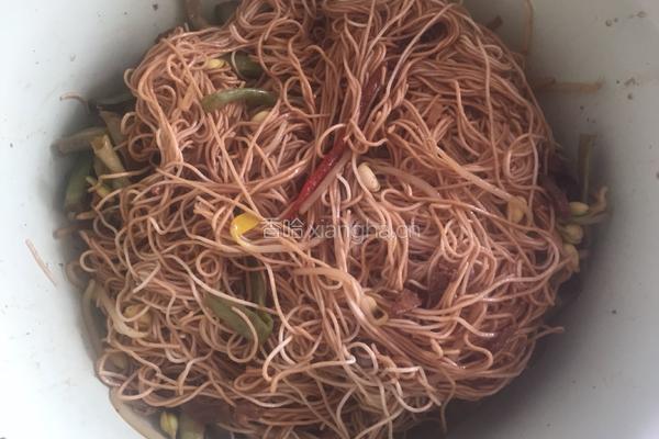 豆角蒸面条的做法图解11