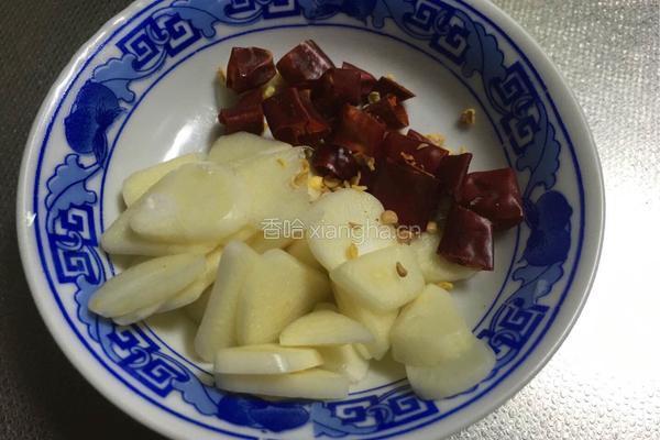 茭白炒毛豆的做法图解5