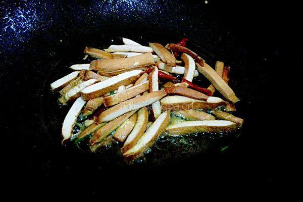 韭菜炒香干的做法图解3