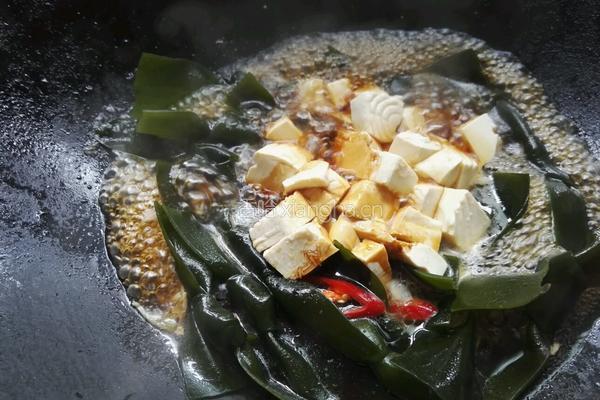 海带结烧豆腐的做法图解6
