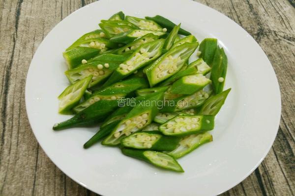 鸡蛋炒秋葵的做法图解4