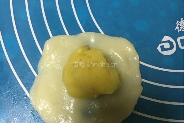 栗子奶黄馅冰皮月饼的做法图解21