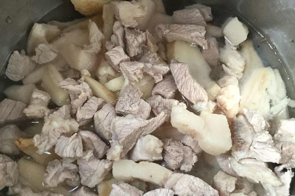 藕炖肉的做法图解4