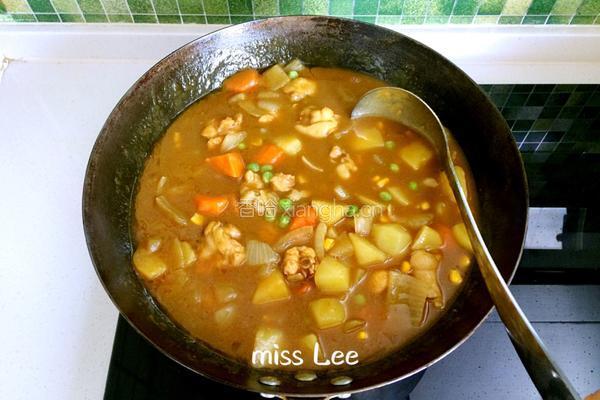 咖喱鸡肉的做法图解9