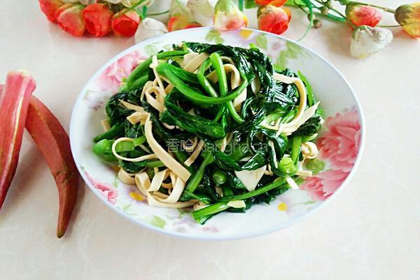 千张烧青菜的做法图解8
