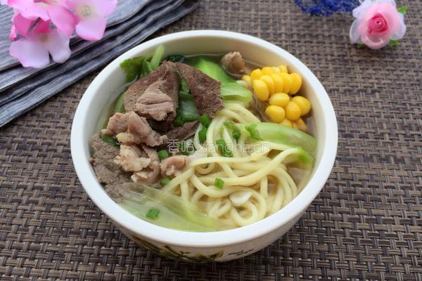猪肝面的做法图解12