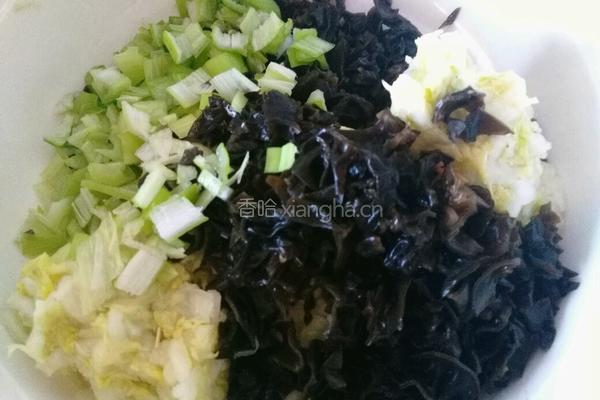 白菜木耳饺子的做法图解6