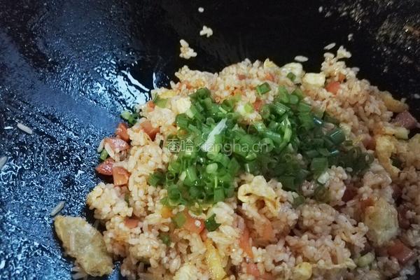 番茄酱炒饭的做法图解8
