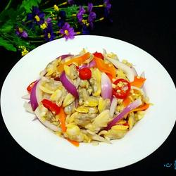 凉拌蚬子肉的做法[图]