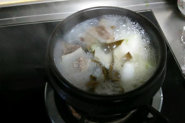 冬瓜排骨海带汤的做法图解5
