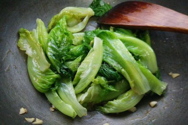 清炒生菜的做法图解7
