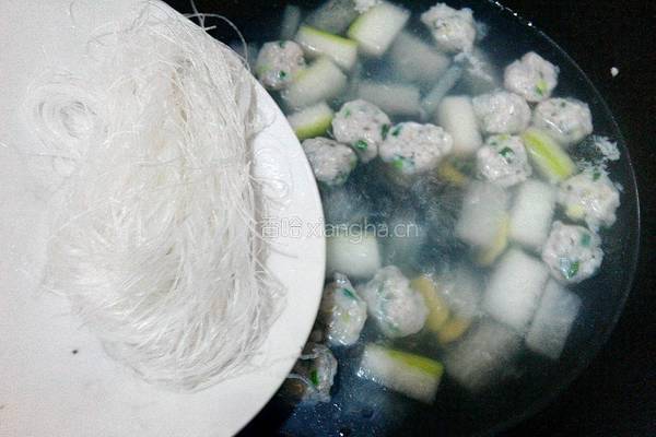 粉丝丸子汤的做法图解7