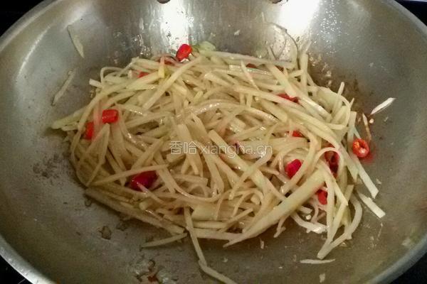 醋溜土豆丝的做法图解8