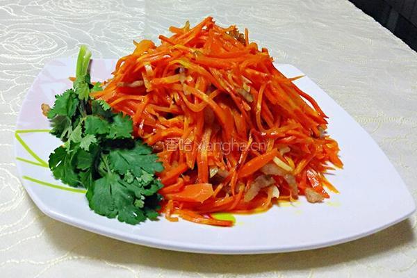 胡萝卜丝炒肉