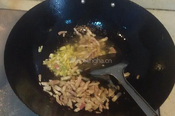 胡萝卜丝炒肉的做法图解4