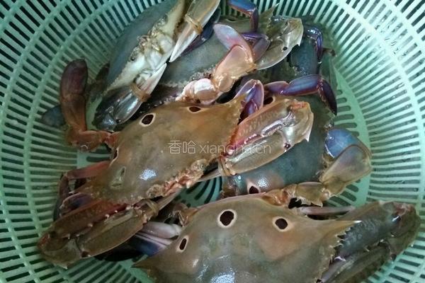 蒸花蟹的做法图解1