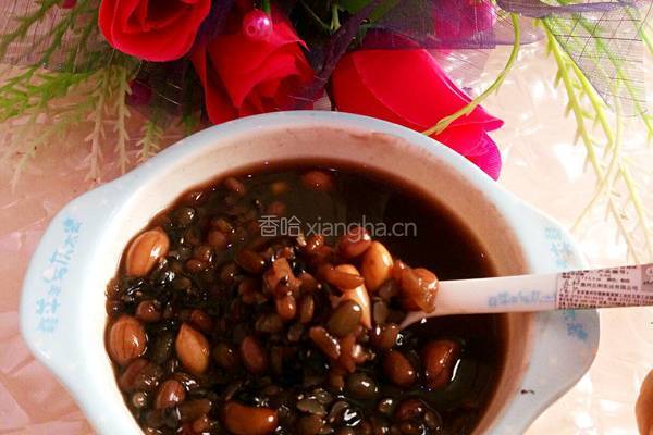 花生红豆粥的做法图解4