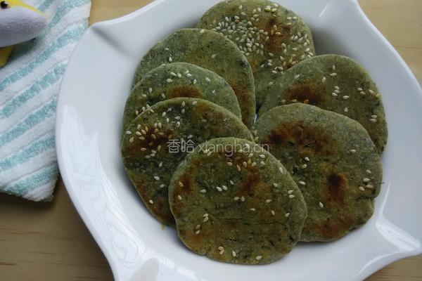 红薯叶饼的做法图解14