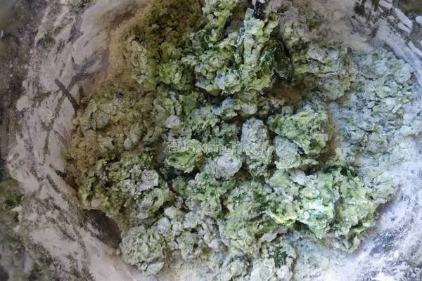 红薯叶饼的做法图解7