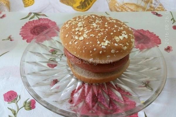 番茄鸡蛋火腿汉堡包的做法图解8