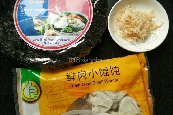 紫菜虾米小馄饨的做法图解1