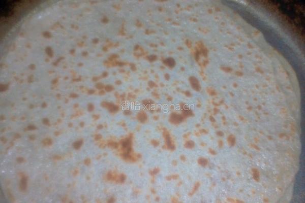 筋饼卷菜的做法图解4