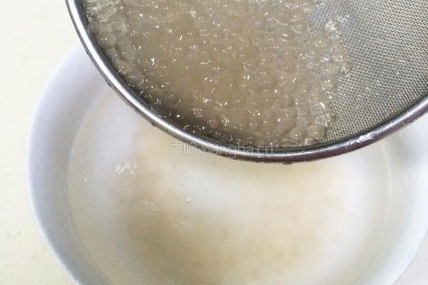 紫薯牛奶西米露的做法图解5