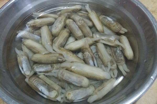 清蒸蛏子的做法图解1