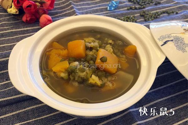 绿豆南瓜粥的做法图解7