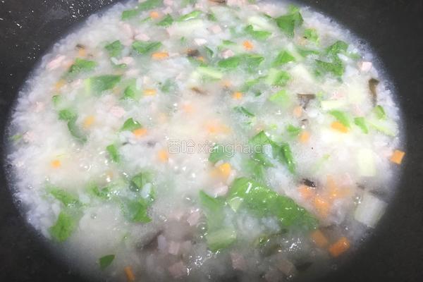 皮蛋瘦肉粥的做法图解7