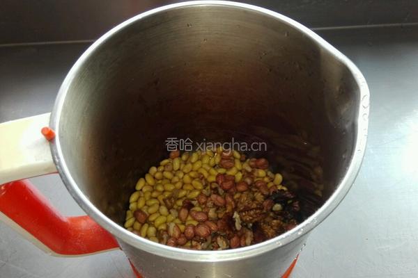 核桃花生豆浆的做法图解4