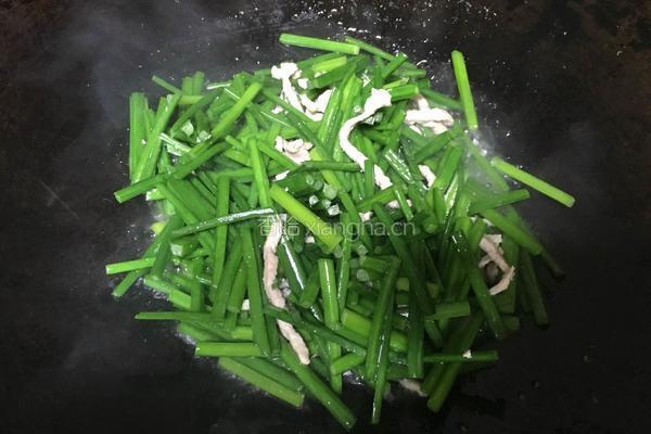 韭苔炒肉的做法图解11