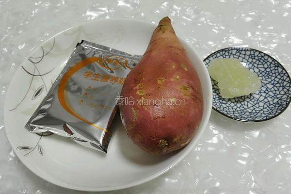 牛奶番薯糖水的做法图解1