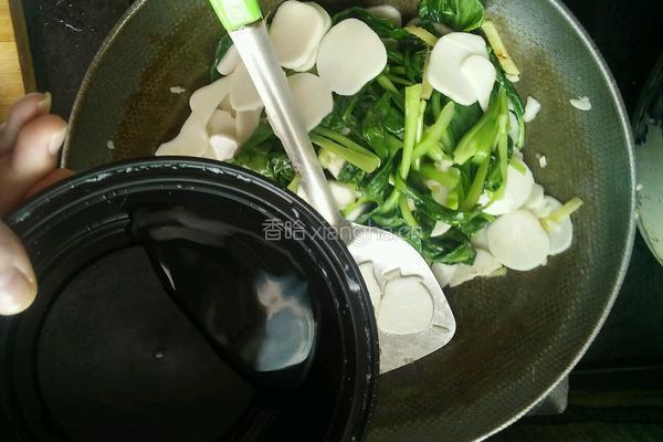 青菜炒年糕的做法图解5