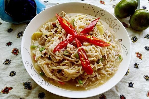 金针菇肉丝的做法图解8