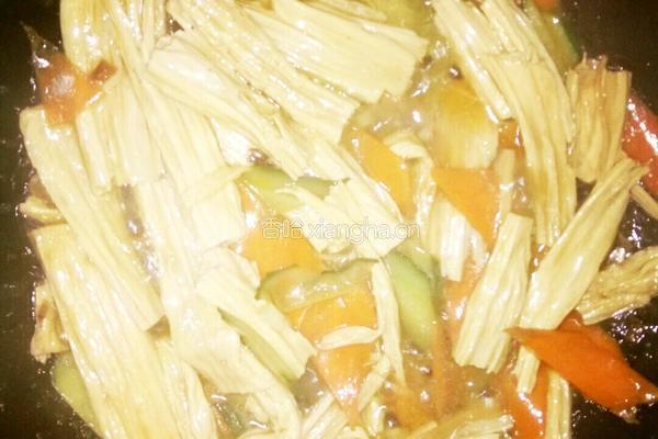 炒腐竹的做法图解9