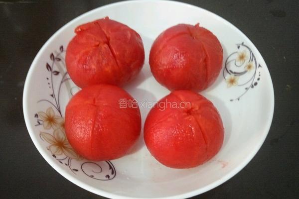 番茄黄豆的做法图解3