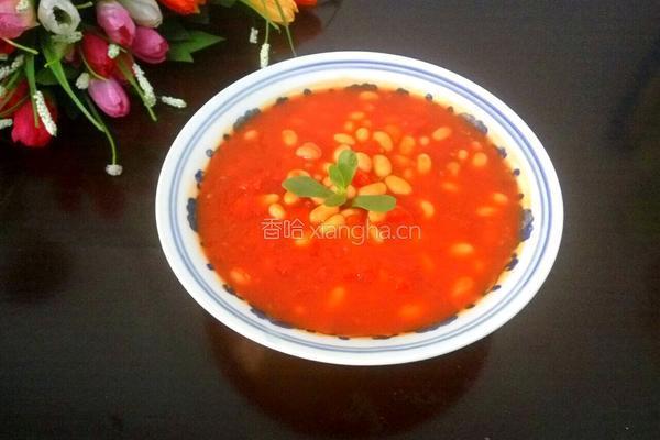 番茄黄豆的做法图解10