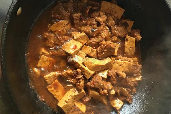 豆腐红烧肉的做法图解7
