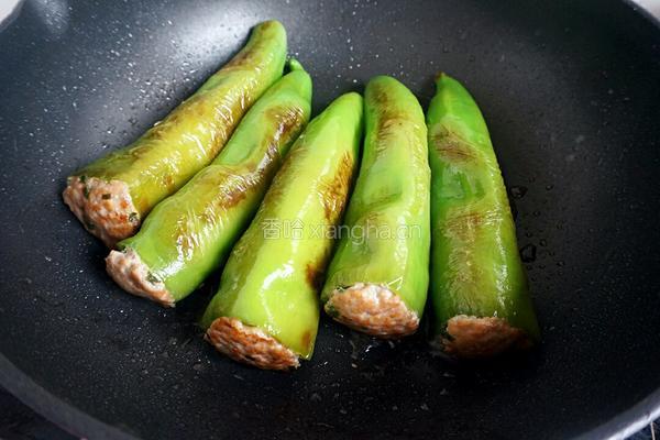 虎皮尖椒酿肉的做法图解11