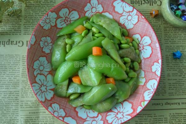 丝瓜烧毛豆的做法图解8