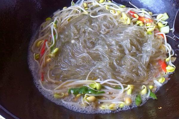 豆芽炖粉条的做法图解6