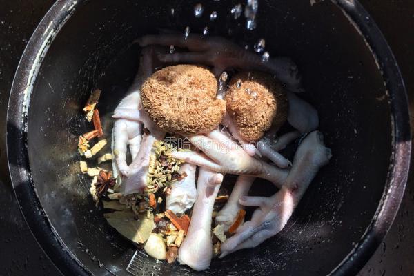 猴头菇煲鸡爪的做法图解4