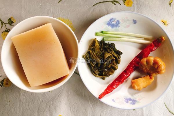 酸菜魔芋的做法图解1