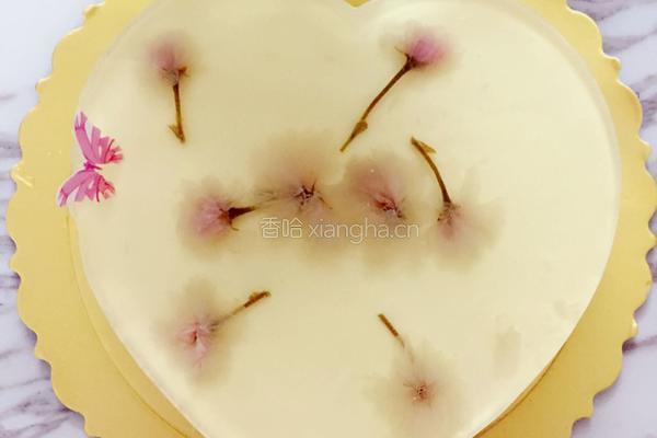 樱花渐变慕斯的做法图解12