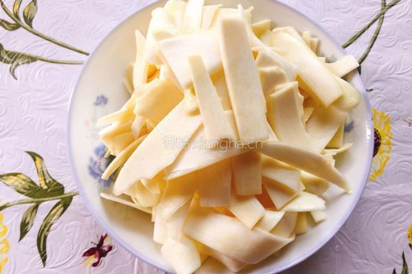 高笋炒肉的做法图解4